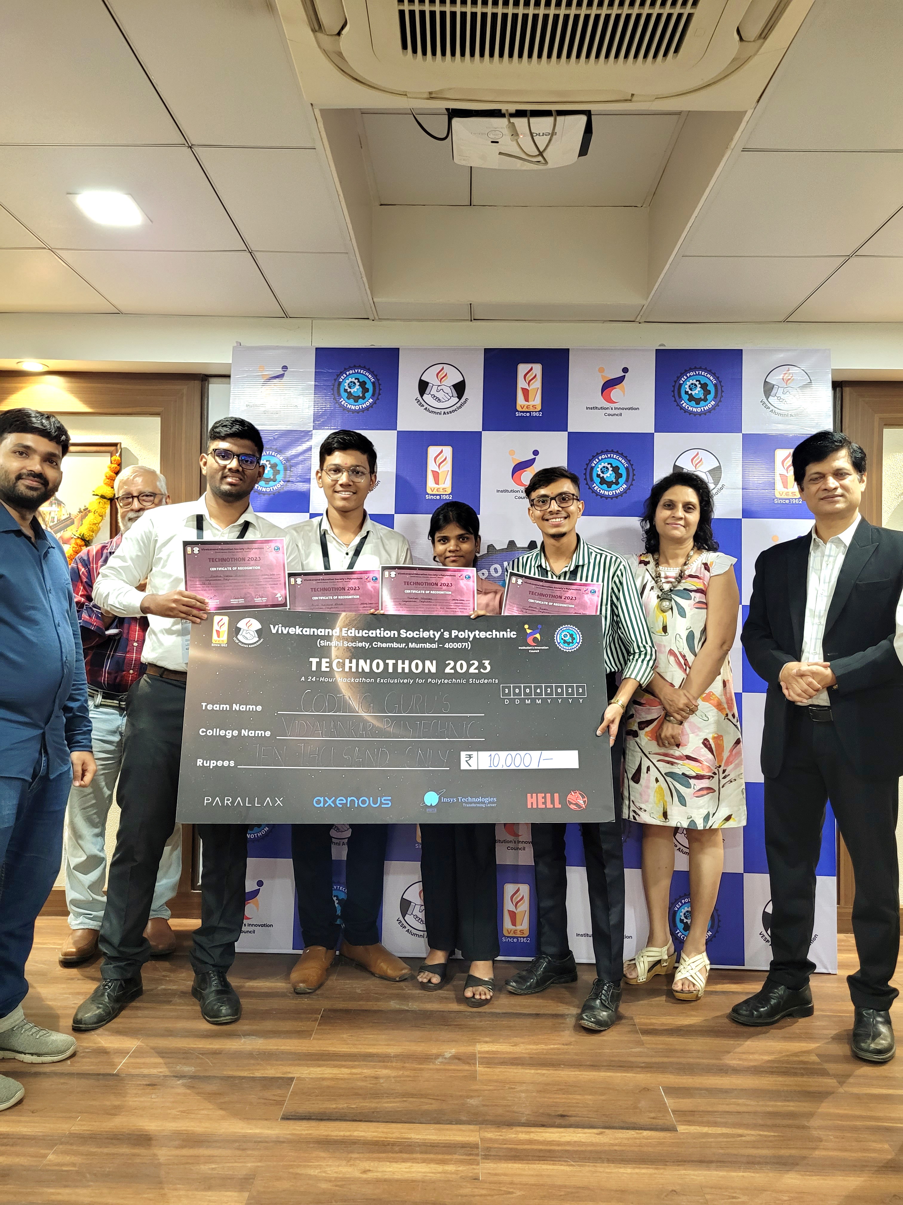 Winner at Technothon 2023 - 24 hour Hackathon